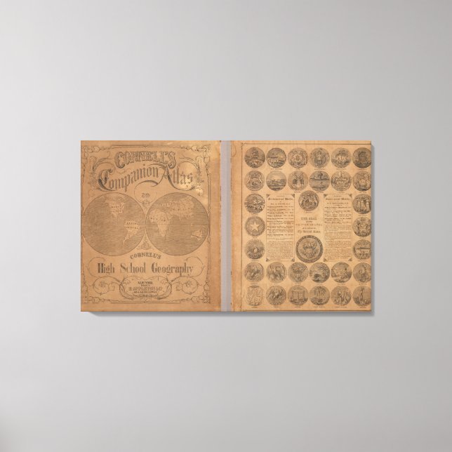 Toile L'atlas d'accompagnement de Cornell (Recto)