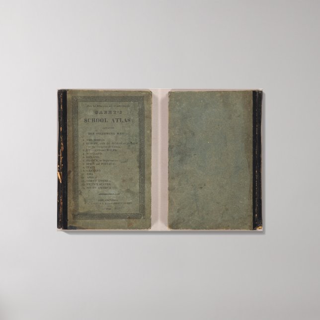 Toile L'atlas scolaire de Carey (Recto)