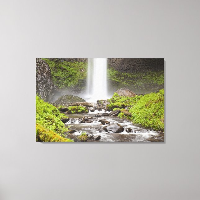 Toile Latourell Falls, Columbia River Gorge, Oregon, (Recto)