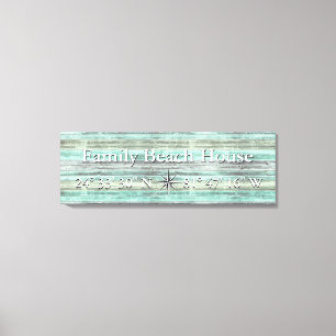 Toile Lattitude Personnalisée Et Longueur Décor Côtier