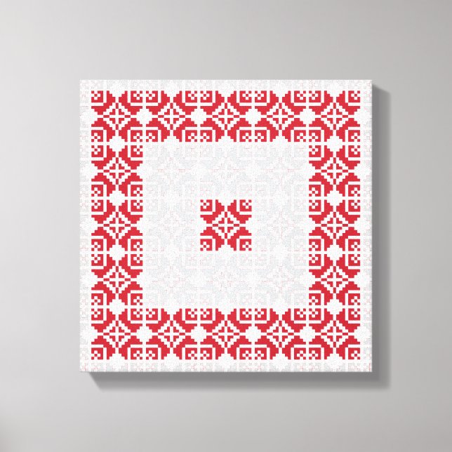 Toile Latvian Morning SUN motif géométrique I (Recto)