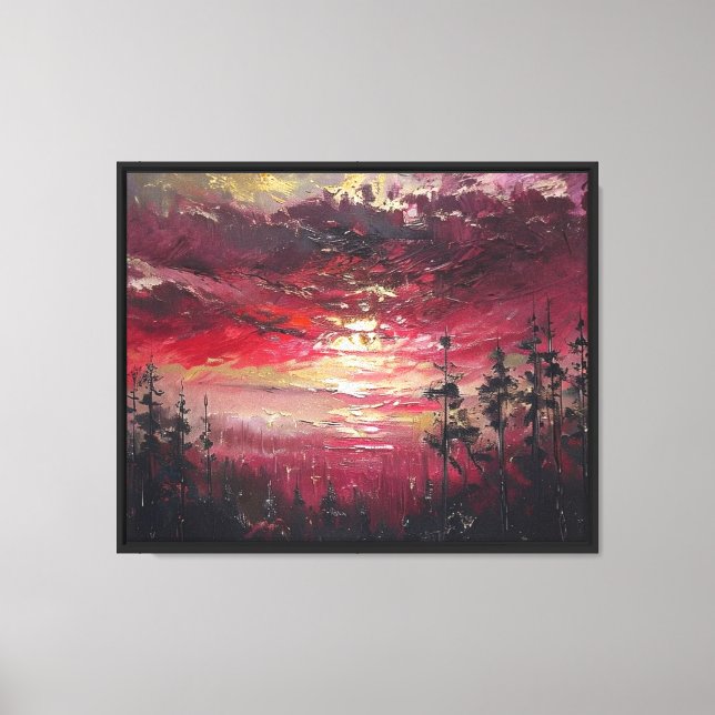 Toile L'Aube Crimson (Recto)