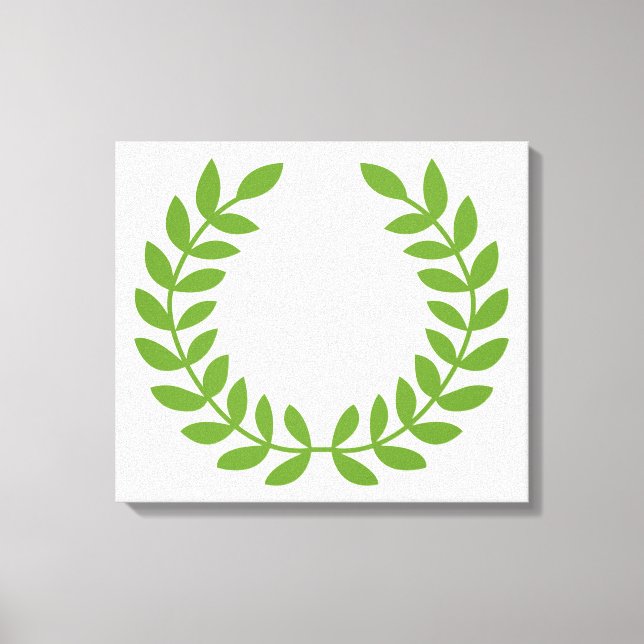 Toile Laurel Wreath (Symbole grec ancien) (Recto)