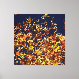 Toile L'automne artistique part contre le ciel bleu prof
