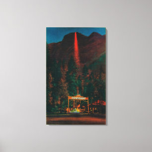 Toile L'automne du feu du point de glacier