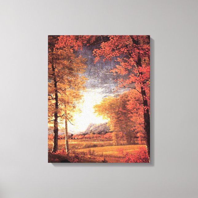 Toile L'automne en Amérique, comté d'Oneida, NY, (Recto)