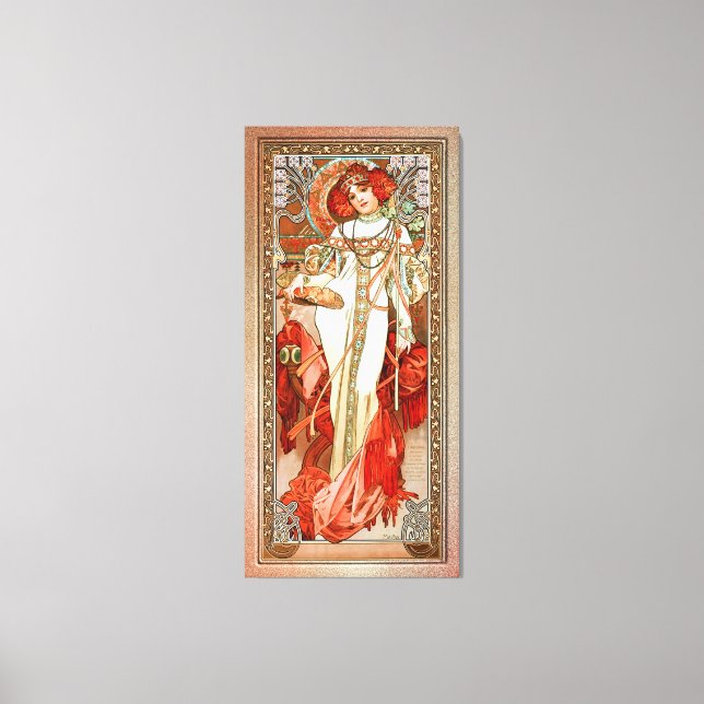Toile L'Automne par Alphonse Mucha (Recto)