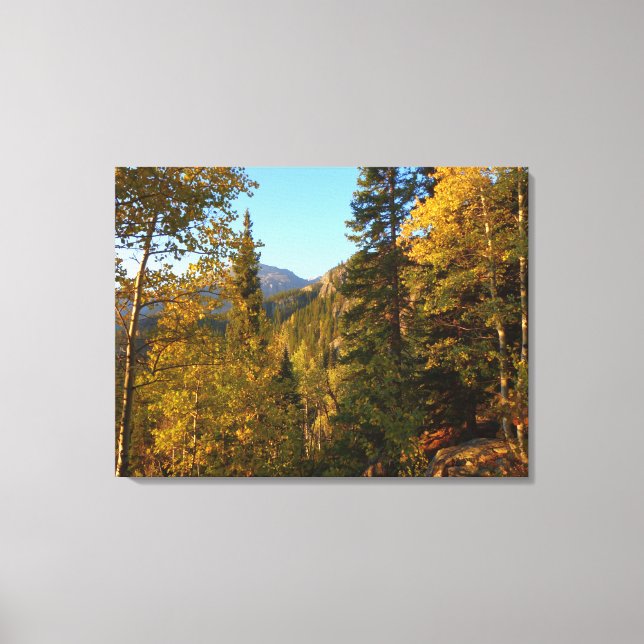Toile L'automne sur le sentier menant au lac Dream (Recto)