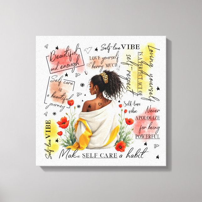 Toile L'autonomisation des femmes inspire une affirmatio (Recto)