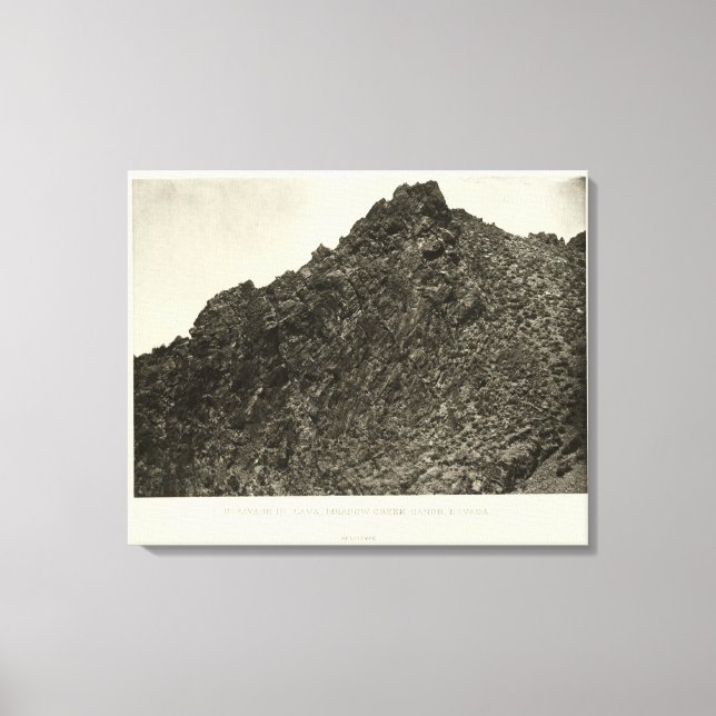 Toile Lava, Meadow Creek Canyon, Nevada (Recto)