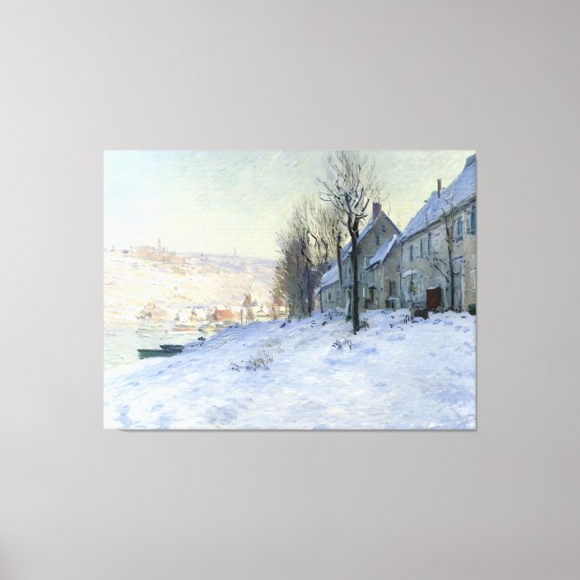Toile Lavacourt soleil et neige (Recto)