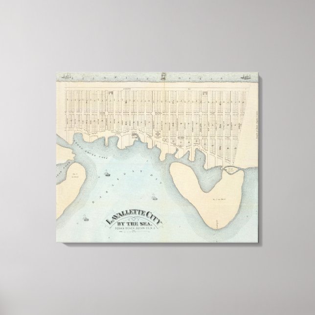 Toile Lavallette City by the Sea, Squan Beach, NJ (Recto)