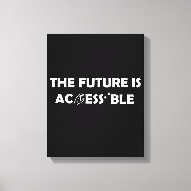 Toile L'avenir est accessible ASL Sign Language Braille (Recto)