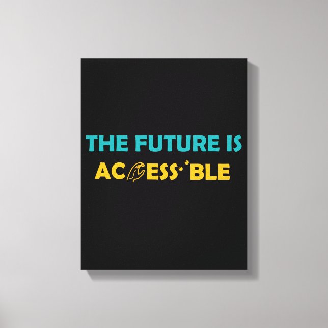 Toile L'avenir est accessible ASL Sign Language Braille (Recto)