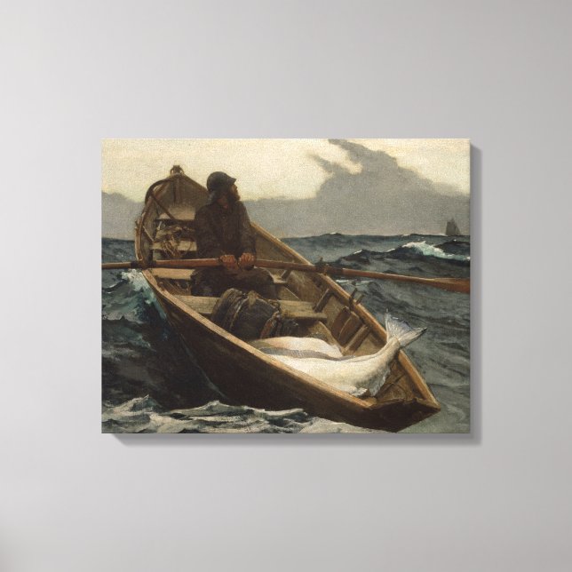 Toile L'avertissement de brouillard (par Winslow Homer) (Recto)