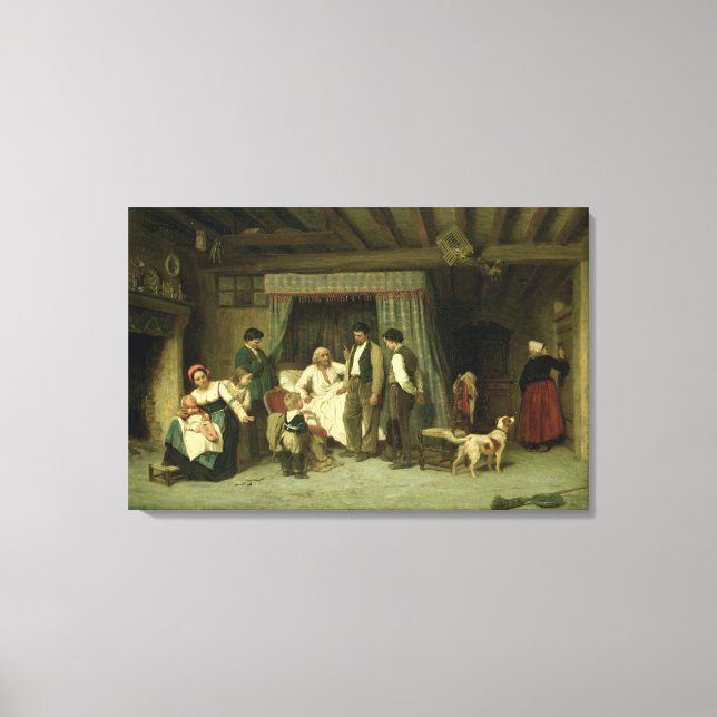 Toile L'avertissement final, 1886 (Recto)