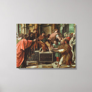 Toile L'aveuglement d'Elymas (bande dessinée pour le