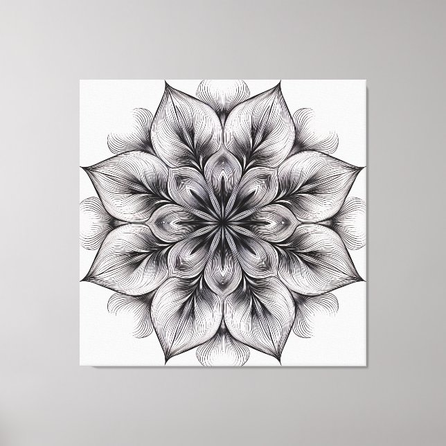 Toile Layered Bloom Mandala (Recto)