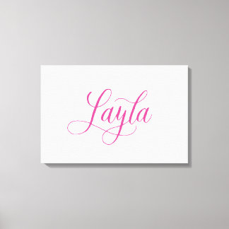 Toile Layla - Moderne Calligraphie Nom Design