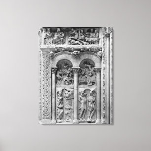 Toile Lazarre et l'homme riche, du portail de sud