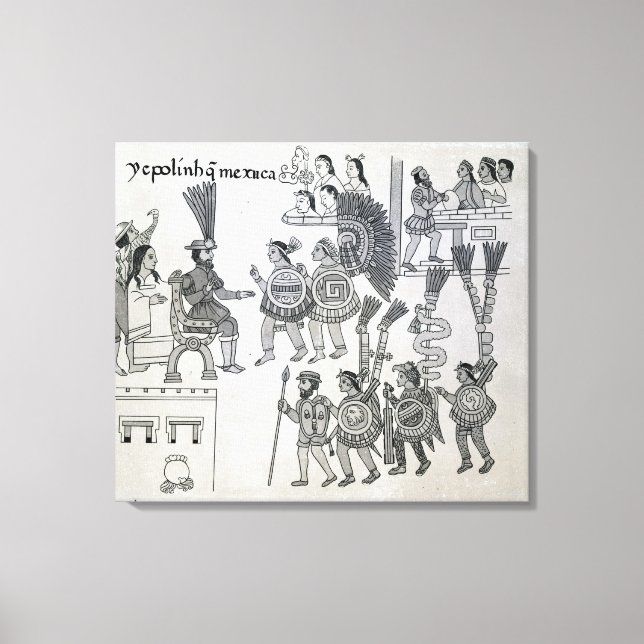 Toile L'dernier empereur aztèque Cuauhtemoc cède (Recto)