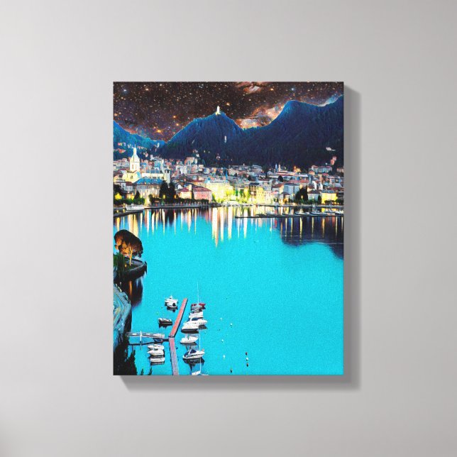 Toile ldp COMO - Lac - Panorama (Recto)