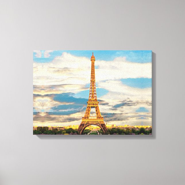 Toile ldp TOUR EIFFEL - Paris - vue (Recto)