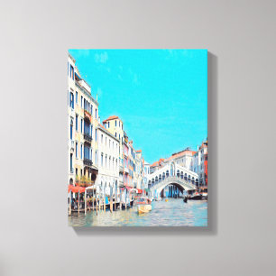 Toile ldp VENICE - Grand Canal - Plage du Rialto -