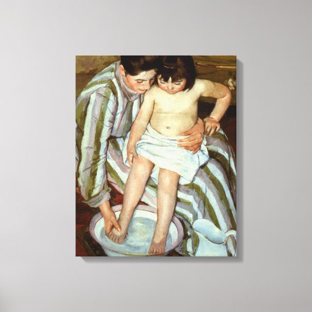 Toile Le bain de l'enfant de Mary Cassatt (vers 1892) (Recto)
