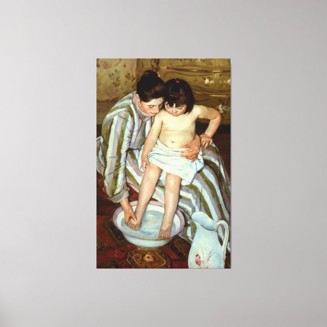 Toile Le bain de l'enfant de Mary Cassatt (vers 1892) (Recto)