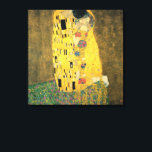 Toile Le baiser de Gustav Klimt, Art Nouveau Vintage<br><div class="desc">Le Kiss (Der Kuss) (1907/08) de Gustav Klimt est probablement son oeuvre la plus célèbre. Klimt a commencé à y travailler en 1907 et c'est le point culminant de sa soi-disant "période d'or". The Kiss est une vintage peinture d'amour et d'amour de l'époque victorienne Symbolisme mettant en vedette un couple...</div>