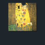 Toile Le baiser de Gustav Klimt, Art Nouveau Vintage<br><div class="desc">Le Kiss (Der Kuss) (1907/08) de Gustav Klimt est probablement son oeuvre la plus célèbre. Klimt a commencé à y travailler en 1907 et c'est le point culminant de sa soi-disant "période d'or". The Kiss est une vintage peinture d'amour et d'amour de l'époque victorienne Symbolisme mettant en vedette un couple...</div>