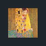 Toile Le baiser de Klimt<br><div class="desc">"The Kiss" de Gustave Klimt (1908,  feuille d'huile et d'or sur toile,  musée Österreichische Galerie Belvedere,  Palais du Belvédère,  Vienne,  Autriche)</div>