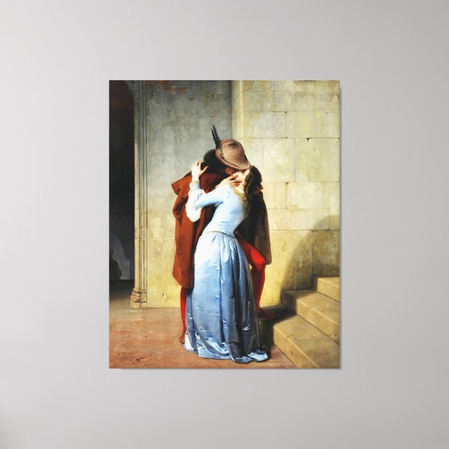 Toile Le Baiser - Francesco Hayez Il Bacio  (Recto)