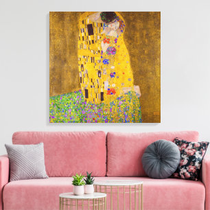 Toile Le Baiser Gustav Klimt