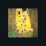 Toile Le baiser - Gustav Klimt Imprimer<br><div class="desc">C'est une peinture vintage intitulée "The Kiss" de Gustav Klimt.</div>