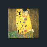 Toile Le baiser - Gustav Klimt Imprimer<br><div class="desc">C'est une peinture vintage intitulée "The Kiss" de Gustav Klimt.</div>