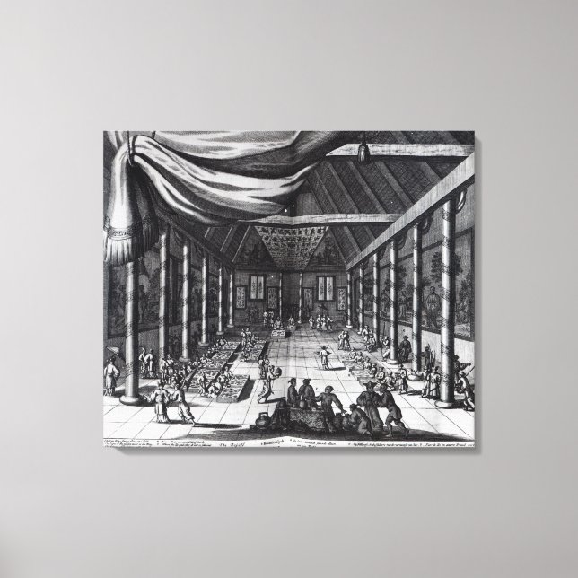 Toile Le Banquet royal, illustration (Recto)