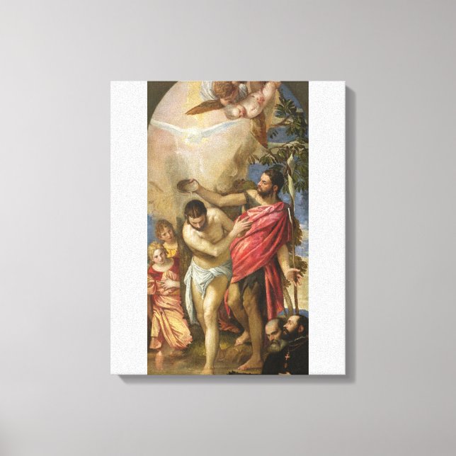 Toile Le baptême du Christ (Recto)