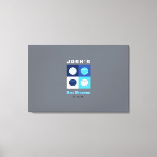 Toile Le bat mitzvah de barre de BASE-BALL signent