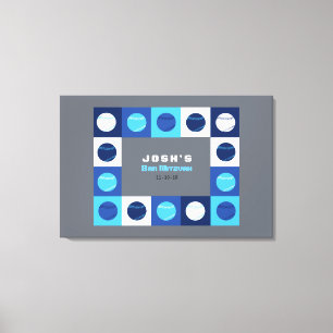 Toile Le bat mitzvah de barre de BASE-BALL signent