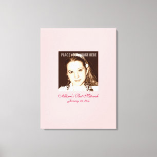 Toile Le bat mitzvah signent dedans le panneau de partie