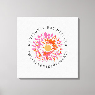 Toile Le bat mitzvah TELLEMENT JOLI signent dedans la