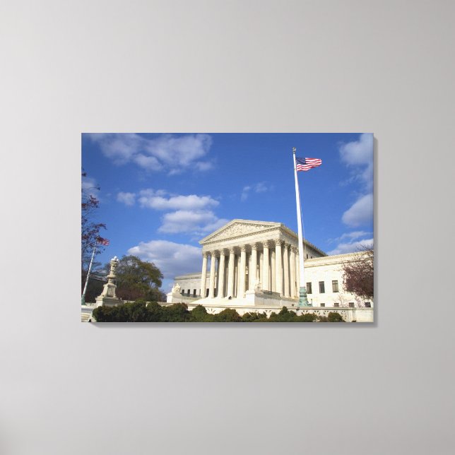 Toile Le bâtiment de la Cour suprême des États-Unis à (Recto)