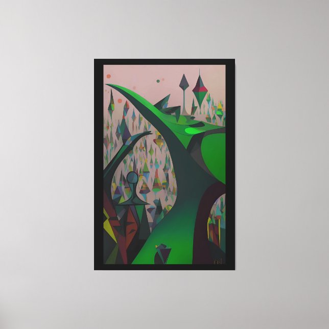 Toile Le Beanstalk - Ken Gage Art (Recto)