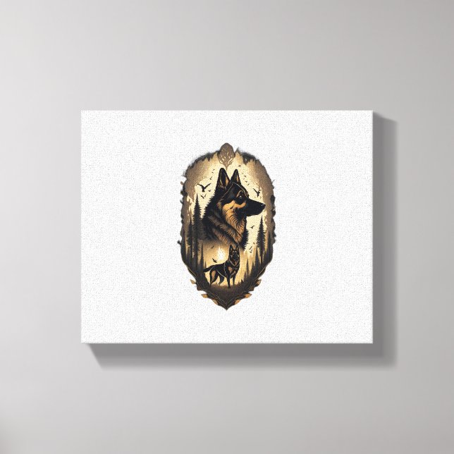 Toile Le berger allemand 005 (Recto)