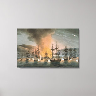 Toile Le bombardement d'Alger, le 27 août 1816, de