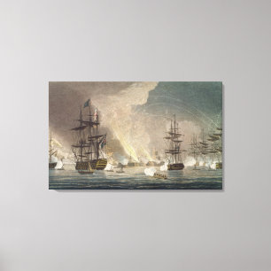 Toile Le bombardement d'Alger par la marine royale, 1816