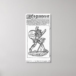 Toile Le Bon Géant, de "Gargantua" de François