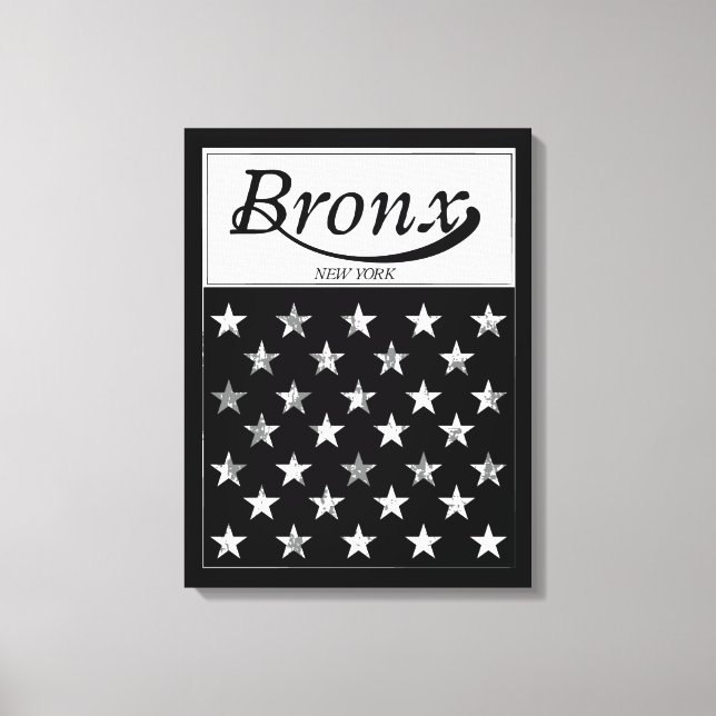 Toile Le Bronx | Drapeau américain de New York (Recto)